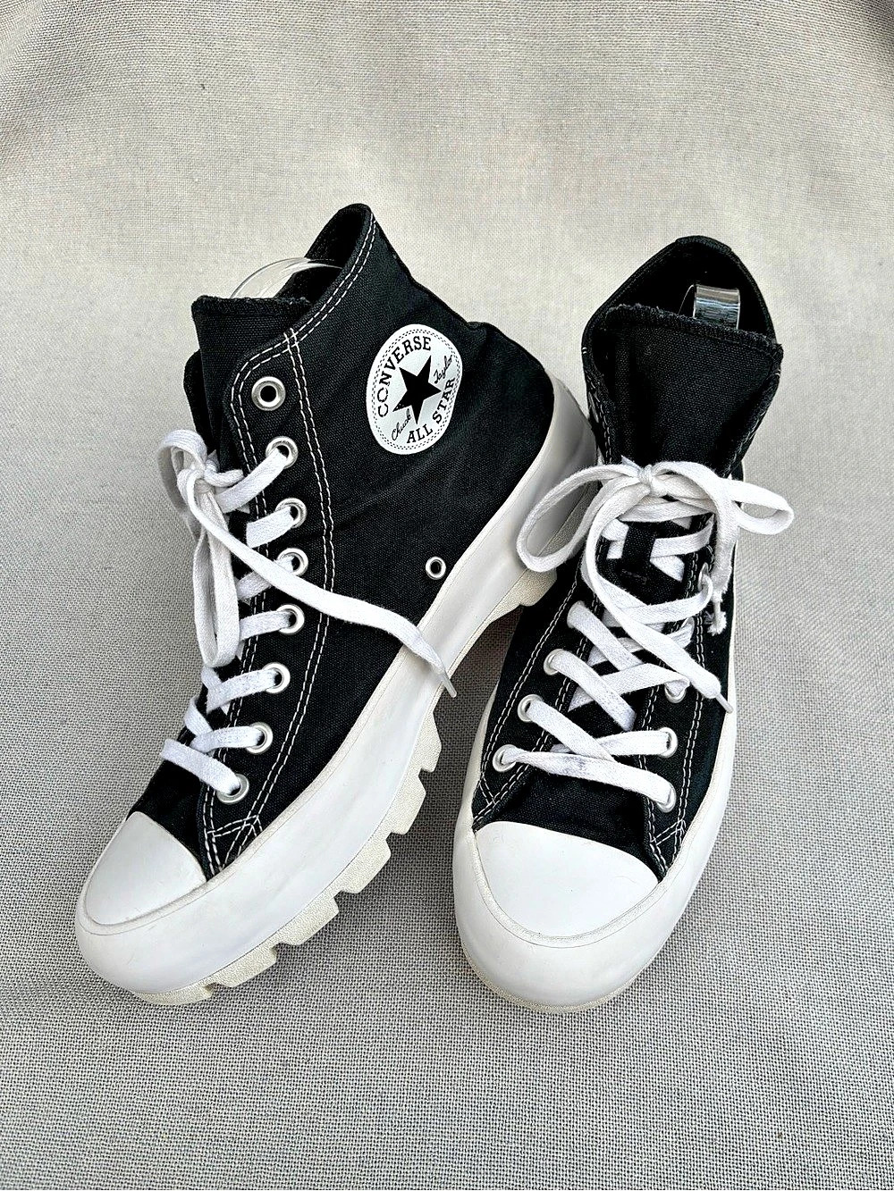 Converse Run Star Hike Sneakers Black & White US 10